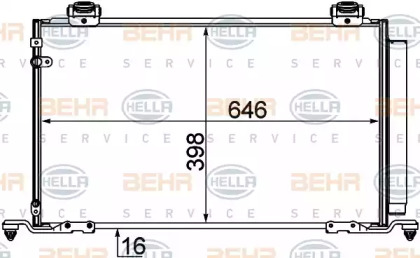 Конденсатор BEHR HELLA SERVICE 8FC 351 310-181