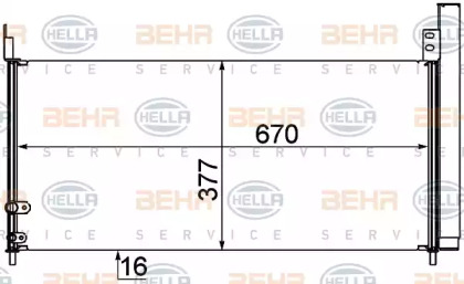 Конденсатор BEHR HELLA SERVICE 8FC 351 310-201