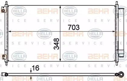 Конденсатор BEHR HELLA SERVICE 8FC 351 310-281