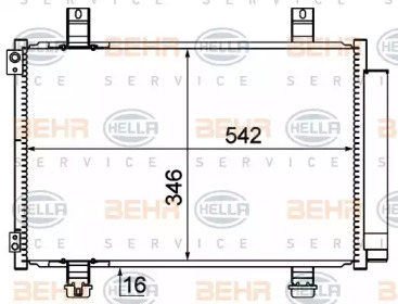 Конденсатор BEHR HELLA SERVICE 8FC 351 310-291