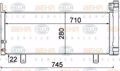 Конденсатор BEHR HELLA SERVICE 8FC 351 310-651