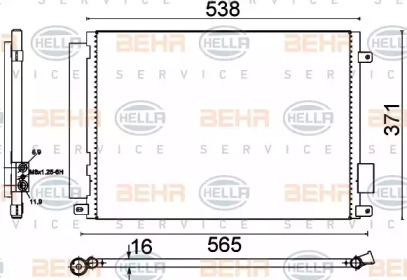 Конденсатор BEHR HELLA SERVICE 8FC 351 310-671