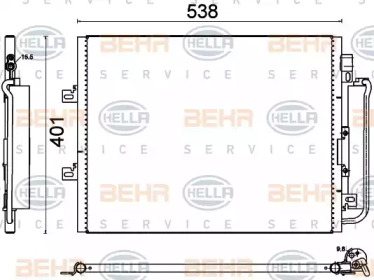 Конденсатор BEHR HELLA SERVICE 8FC 351 310-691