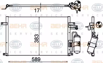 Конденсатор BEHR HELLA SERVICE 8FC 351 310-721