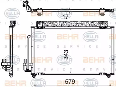 Конденсатор BEHR HELLA SERVICE 8FC 351 310-751