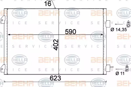 Конденсатор BEHR HELLA SERVICE 8FC 351 310-791