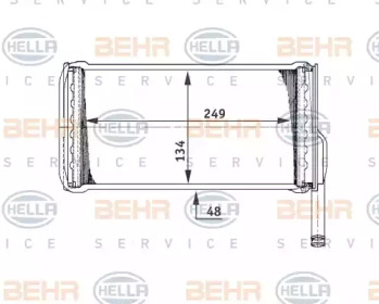 Теплообменник BEHR HELLA SERVICE 8FH 351 311-541