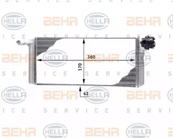 Теплообменник BEHR HELLA SERVICE 8FH 351 312-311