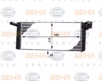 Теплообменник BEHR HELLA SERVICE 8FH 351 312-321