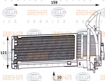 Теплообменник BEHR HELLA SERVICE 8FH 351 313-561