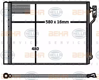 Конденсатор BEHR HELLA SERVICE 8FC 351 316-611