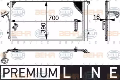 Конденсатор BEHR HELLA SERVICE 8FC 351 317-461