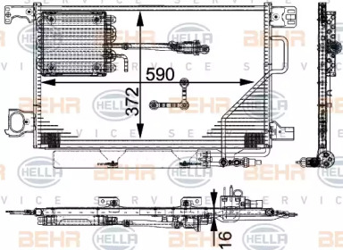 Конденсатор BEHR HELLA SERVICE 8FC 351 317-491