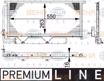 Конденсатор BEHR HELLA SERVICE 8FC 351 317-511