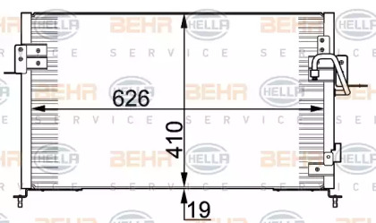 Конденсатор BEHR HELLA SERVICE 8FC 351 318-001