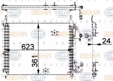 Конденсатор BEHR HELLA SERVICE 8FC 351 318-031