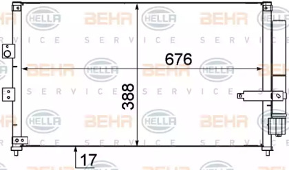 Конденсатор BEHR HELLA SERVICE 8FC 351 318-611