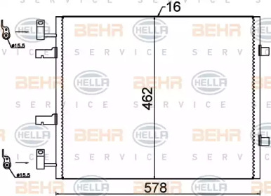 Конденсатор BEHR HELLA SERVICE 8FC 351 318-691