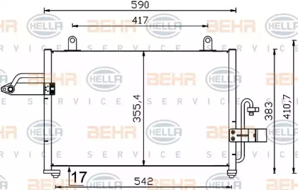 Конденсатор BEHR HELLA SERVICE 8FC 351 319-181