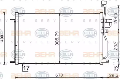 Конденсатор BEHR HELLA SERVICE 8FC 351 319-191