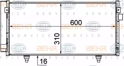 Конденсатор BEHR HELLA SERVICE 8FC 351 319-221