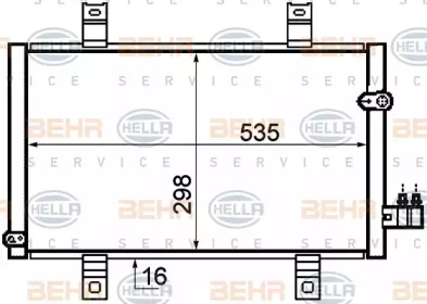 Конденсатор BEHR HELLA SERVICE 8FC 351 319-271