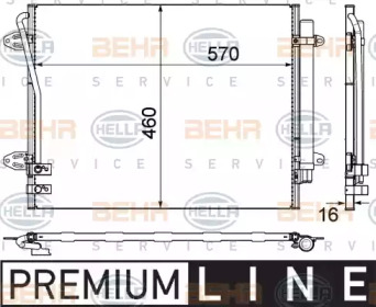 Конденсатор BEHR HELLA SERVICE 8FC 351 319-431