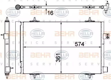 Конденсатор BEHR HELLA SERVICE 8FC 351 319-451