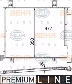 Конденсатор BEHR HELLA SERVICE 8FC 351 319-601