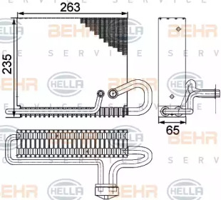 Испаритель BEHR HELLA SERVICE 8FV 351 330-271