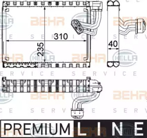 Испаритель BEHR HELLA SERVICE 8FV 351 330-671