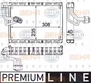 Испаритель BEHR HELLA SERVICE 8FV 351 330-681