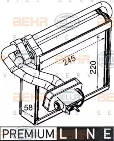 Испаритель BEHR HELLA SERVICE 8FV 351 331-231