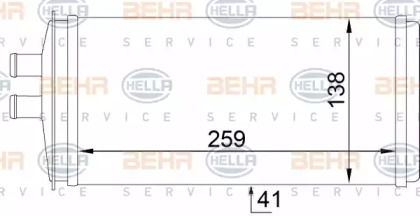 Теплообменник BEHR HELLA SERVICE 8FH 351 333-021