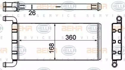 Теплообменник BEHR HELLA SERVICE 8FH 351 333-214