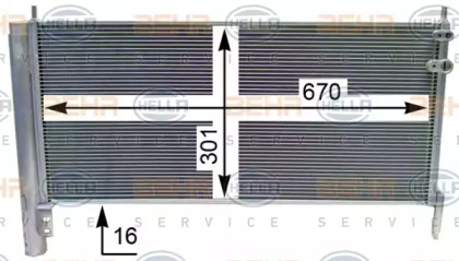 Конденсатор BEHR HELLA SERVICE 8FC 351 343-624