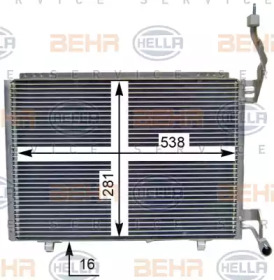 Конденсатор BEHR HELLA SERVICE 8FC 351 344-221