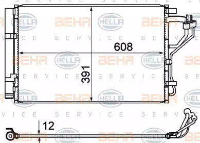 Конденсатор BEHR HELLA SERVICE 8FC 351 344-624