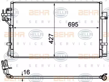 Конденсатор BEHR HELLA SERVICE 8FC 351 344-644