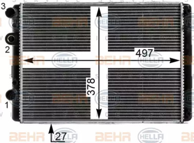 Теплообменник BEHR HELLA SERVICE 8MK 376 700-471