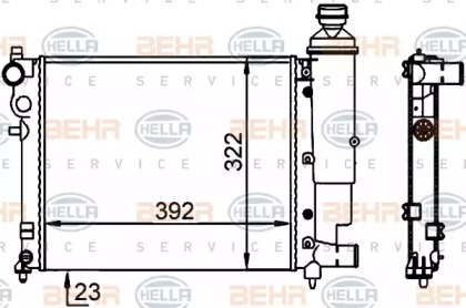 Теплообменник BEHR HELLA SERVICE 8MK 376 701-684