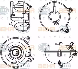 Резервуар BEHR HELLA SERVICE 8MA 376 702-464