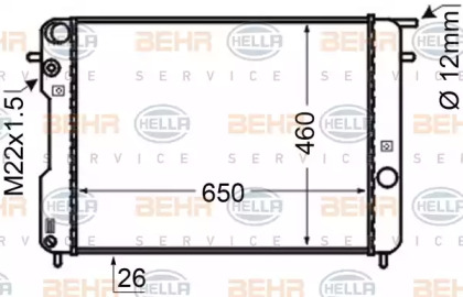 Теплообменник BEHR HELLA SERVICE 8MK 376 704-751