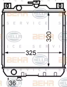 Теплообменник BEHR HELLA SERVICE 8MK 376 704-791