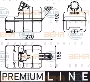 Резервуар BEHR HELLA SERVICE 8MA 376 705-271