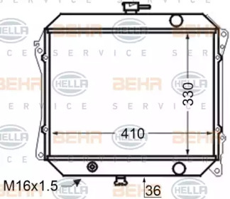 Теплообменник BEHR HELLA SERVICE 8MK 376 705-521