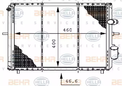 Теплообменник BEHR HELLA SERVICE 8MK 376 706-371