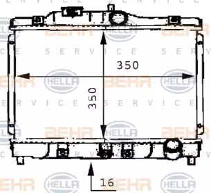 Теплообменник BEHR HELLA SERVICE 8MK 376 706-691