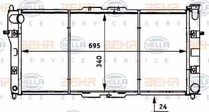 Теплообменник BEHR HELLA SERVICE 8MK 376 706-721