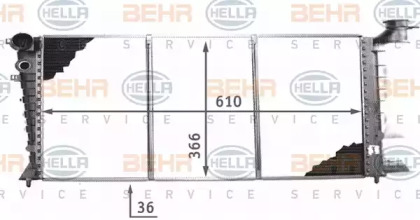 Теплообменник BEHR HELLA SERVICE 8MK 376 707-141